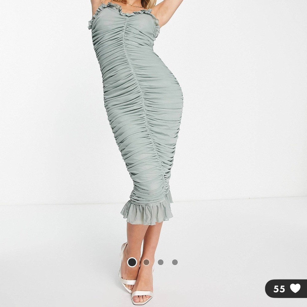 Sage Midi dress by Little Mistress size US10.